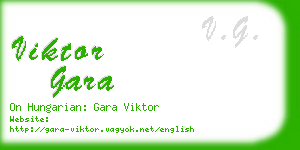 viktor gara business card